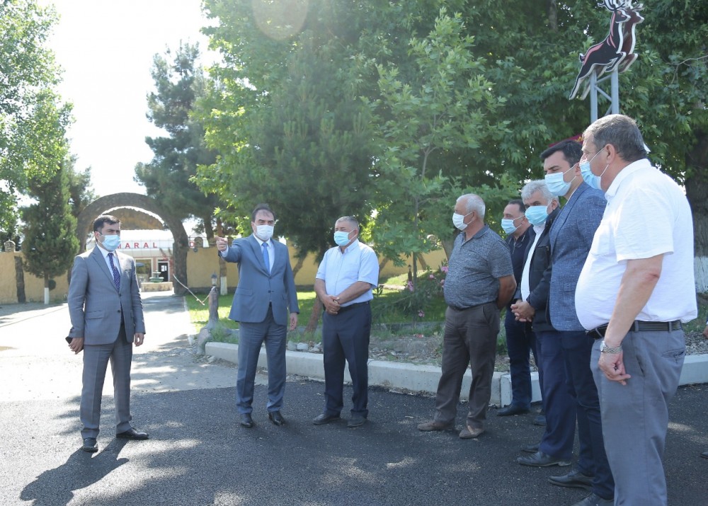 Gəncədə abadlıq-quruculuq işləri davam etdirilir - FOTOLAR